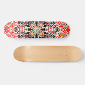 Geometrische moroccan kaliedoscoop met sierstijl persoonlijk skateboard (Horizontaal)
