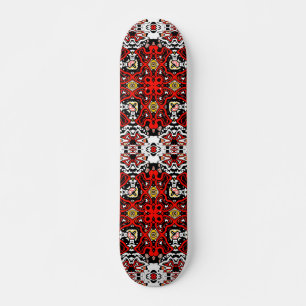 Geometrische moroccan kaliedoscoop met sierstijl persoonlijk skateboard