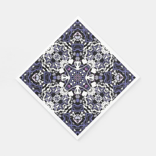 Geometrische moroccan kaliedoscoop met sierstijl servet (Hoek)