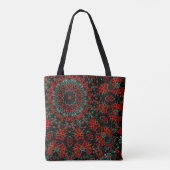Geometrische moroccan kaliedoscoop met sierstijl tote bag (Achterkant)