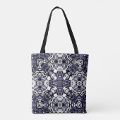 Geometrische moroccan kaliedoscoop met sierstijl tote bag (Achterkant)