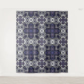 Geometrische moroccan kaliedoscoop met sierstijl wandkleed (Voorkant)