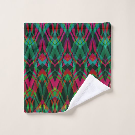 Geometrische moroccan kaliedoscoop voor sierdoelei bad handdoek (Wasdoekje)