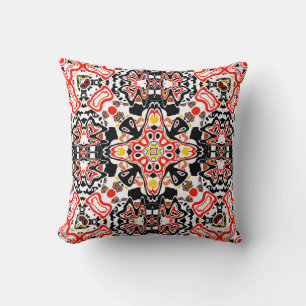Geometrische moroccan kaliedoscoop voor sierdoelei kussen