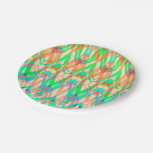 Geometrische moroccan kaliedoscoop voor sierdoelei papieren bordje (Gekanteld)