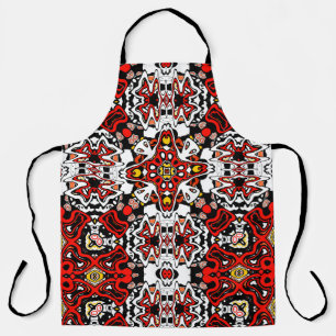 Geometrische moroccan kaliedoscoop voor sierdoelei schort