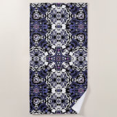 Geometrische moroccan kaliedoscoop voor sierdoelei strandlaken (Voorkant)