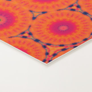 Geometrische Morphed Yoga Mat in Sinaasappel & Roo