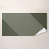 Geometrische mos groene badhanddoek (Badhanddoek)