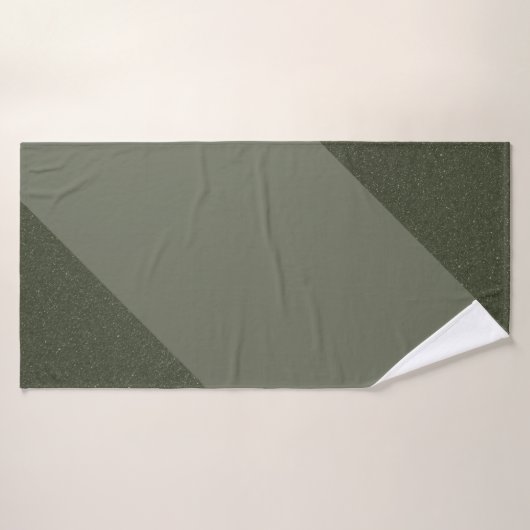 Geometrische mos groene badhanddoek (Badhanddoek)