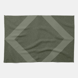 Geometrische Moss Groene Keuken Handdoek