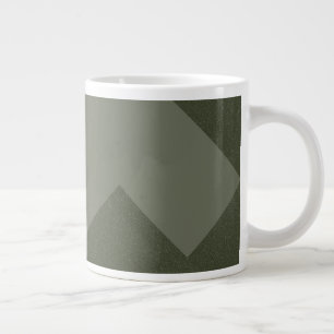 Geometrische Moss Groene Moderne Mok