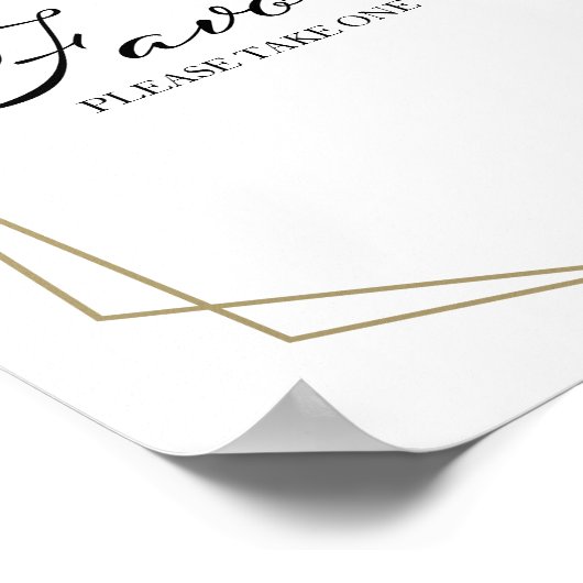 Geometrische mosterd Blauwe Ventilator Poster (Hoek)