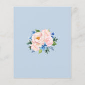 Geometrische mosterd Blue Blush Pink Budget Wedden (Achterkant)