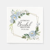 Geometrische mosterdblauw Vrijgezellenfeest Servet (Voorkant)