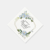 Geometrische mosterdblauw Vrijgezellenfeest Servet (Hoek)