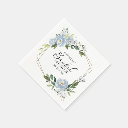 Geometrische mosterdblauw Vrijgezellenfeest Servet (Hoek)