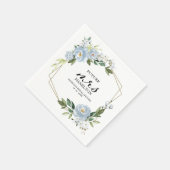 Geometrische mosterdblauw Vrijgezellenfeest Servet (Hoek)