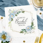 Geometrische mosterdblauw Vrijgezellenfeest Servet