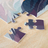 Geometrische motieven abstracte hond bernese berg legpuzzel (Zijkant)