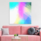 Geometrische mozaïek Abstract Canvas Afdruk (Insitu (Woonkamer))