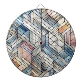 Geometrische mozaïek dartbord