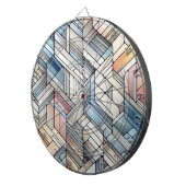 Geometrische mozaïek dartbord (Voorkant Rechts)