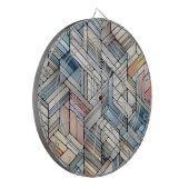 Geometrische mozaïek dartbord (Voorkant Links)