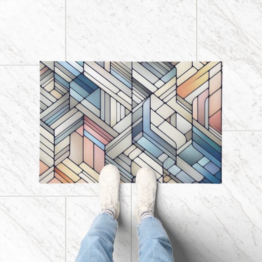 Geometrische mozaïek deurmat (Binnen)