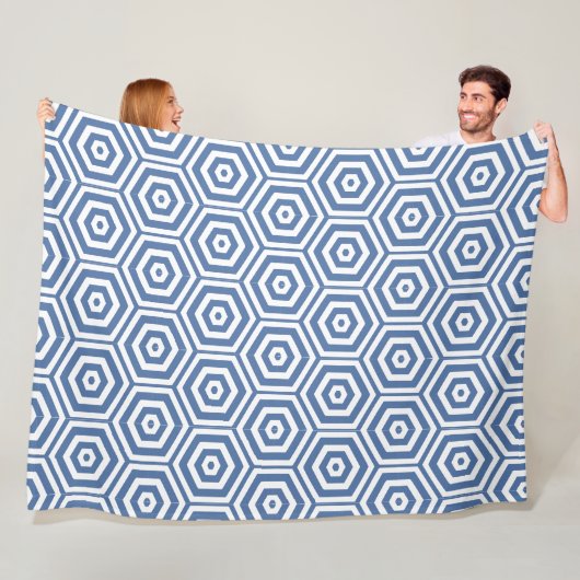 Geometrische mozaïek fleece deken (In situ)