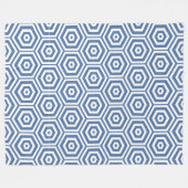 Geometrische mozaïek fleece deken (Voorkant (Horizontaal))