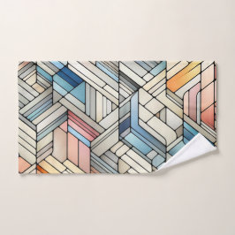 Geometrische mozaïek handdoek