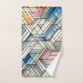 Geometrische mozaïek handdoek (Handdoek)