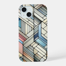 Geometrische mozaïek iPhone 15 case
