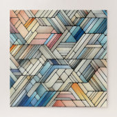 Geometrische mozaïek legpuzzel (Horizontaal)
