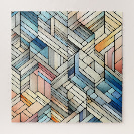 Geometrische mozaïek legpuzzel