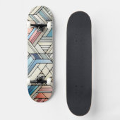 Geometrische mozaïek persoonlijk skateboard (Voorkant)