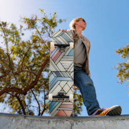Geometrische mozaïek persoonlijk skateboard