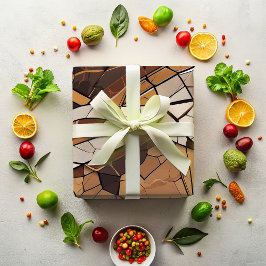 Geometrische Mozaïek Retirement Gifts voor Boeren  Cadeaupapier