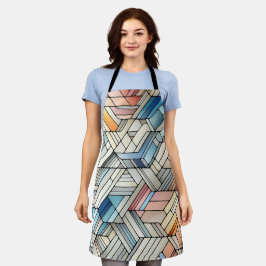 Geometrische mozaïek schort
