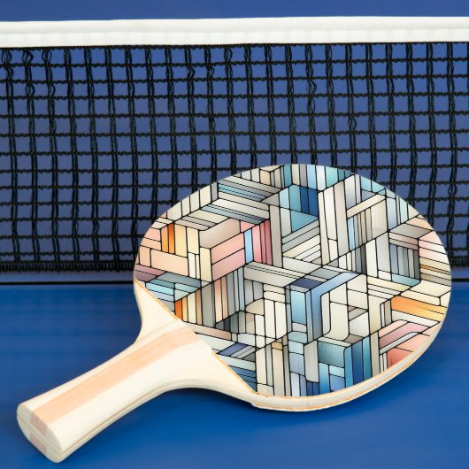 Geometrische mozaïek tafeltennisbatje (Insitu)