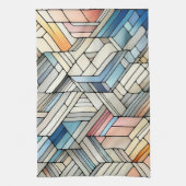 Geometrische mozaïek theedoek (Verticaal)