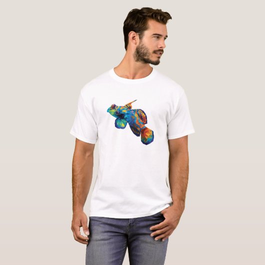 Geometrische mozaïekdragonett Goby T-shirt (Voorkant volledig)