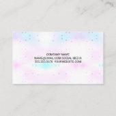 Geometrische mozaïekgradiënt | Monogram Visitekaartje (Achterkant)