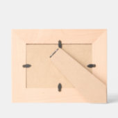 Geometrische Mr. Mrs. Couple Custom Wood Afbeeldin Gegraveerde Lijstjes (Achterkant)