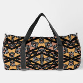Geometrische Mudcloth Bogolan Print Duffle Bag Plunjezak (Achterkant)
