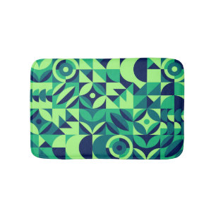 Geometrische muurschildering: modern  design. badmat