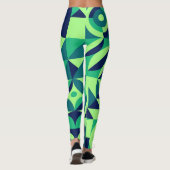 Geometrische muurschildering: modern design. leggings (Achterkant)