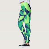 Geometrische muurschildering: modern design. leggings (Links)