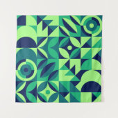 Geometrische muurschildering: modern design. wandkleed (Voorkant (horizontaal))